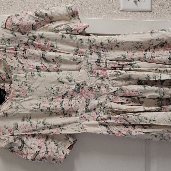 S.L Fashions Vintage Floral Dress size 12 fits a S/M - Picture 4 of 16